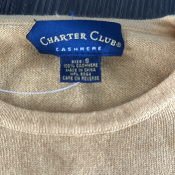 NWT🍍CHARTER CLUB 100% cashmere 🍍SIZE SMALL🍍Y-1 - Picture 2 of 3